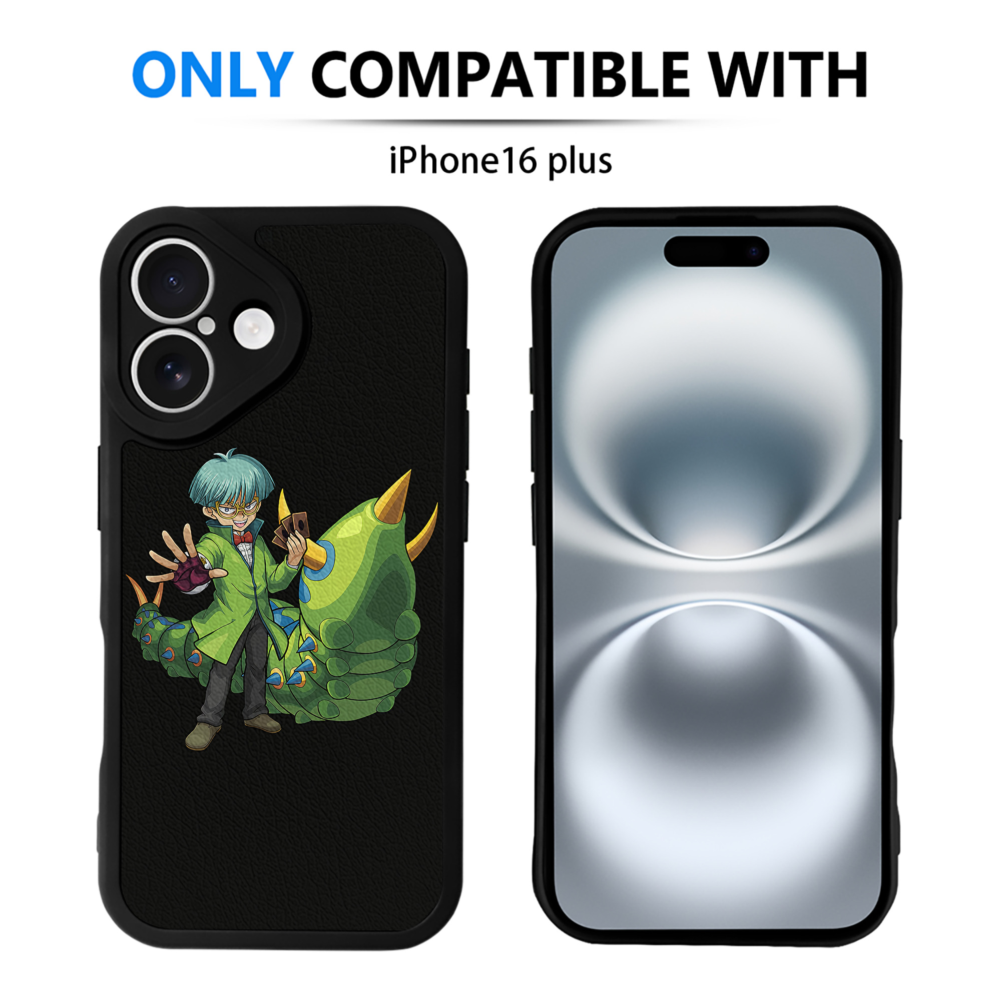 遊☆戯☆王 Yu-Gi-Oh! 【iPhone 16シリーズ対応】シリコンスマホケース（レザー調） 材質：シリコン